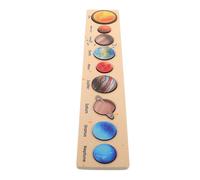 Milisten Puzzle Montessori Bois Système Solaire Garçon Fille Apprentissage Préscolaire Cognitif Éducatif Science