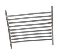 Milisten Rack à Bûches Acier Pour Poêle à De Cheminée Stable Support De Feu Extérieur Pour Barbecue Et Foyers Accessoire De