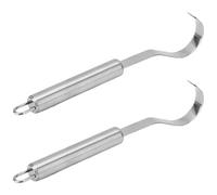 Milisten Râpe à Chocolat et Racloir à Fromage Inox 2 Pièces, Ustensiles Cuisine Ergonomiques pour Pâtisserie, Grattoirs Multifonctions Solide, Adaptés Maison et Restaurant