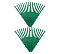 Milisten Râteau À Feuilles en Plastique 2 Pièces : Arrache-Herbe Et Aiguilles De Pin ; Tête De Ramassage pour Le Nettoyage du Jardin Et De La Pelouse ; Outil d'entretien De La Cour en