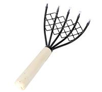 Milisten Râteau à Huîtres avec Manche Outil de Creusage pour Fruits de Mer Grattoir à Boue Conception de Filet pour Nettoyage Facile Outil Pratique pour Creuser Coquillages et Palourdes