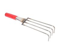 Milisten Râteau à Main en Acier Inoxydable 32 Cm Quatre Griffes pour Creuser Palourdes Fruits De Mer Plage Outil De Jardinage Bord De Mer Usage Pratique