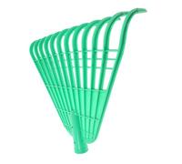 Milisten Râteau à Plastique pour Jardinage Outil Ergonomique De Ramassage De Débris avec Dents pour Jardin Pelouse Et Activités Agricoles Vert