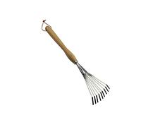 Milisten Râteau de Jardin Acier Inoxydable à Dents Outil Agricole pour Jardinage Cultivateur Ergonomique avec Manche Confortable pour Ameublir Sol et Planter des Fleurs