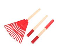 Milisten Râteau de Jardin Plastique Détachable pour Garçon Fille Outil Collecteur de Large Éventail et Sûr pour Pelouses Massifs et Bordures Nettoyage Facile Débris
