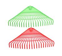 Milisten Râteaux à Feuilles De Jardin 21 Dents Polypropylène 2 Pièces pour Pelouse Et Jardinage Extérieur Ramassage Feuilles Mortes Nettoyage