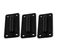 Milisten Récepteur Mural de Ceinture Rétractable Abs, Lot de 3 Pièces, Support Mural à 4 Trous Carrés, Accessoires de Barrière de Sécurité pour Contrôle des Foules, Fixation Murale
