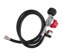 Milisten Régulateur de Pression Réglable 0-30 Psi pour Fournaise à Gaz et Barbecue, Interface Standard 3/8 avec Entrée Qcc1, Soupape en Fonte Solide, Contrôle Haute Pression Précis,