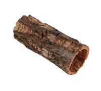 Milisten Reptile Hideout Wood Hollow Shelter for Gecko Bearded Dragon Turtle with Natural Bark Texture Terrarium Decor and Climbing Habitat