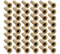 Milisten Rivets Tubulaires Creux pour Harpe-lyre 100 Pcs, Métalliques Alliage, Ø 2,5 Mm X 8 Mm, Fixation Précise des Cordes, Accessoires Réparation Instruments à Cordes, Usage