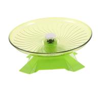 Milisten Roue de Course Silencieuse pour Hamster avec Support Antidérapant Volant Compact pour Exercice Sécurisé des Petits Animaux comme Hamsters Gerbilles et Souris