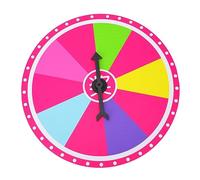 Milisten Roue de Fortune Rotative et Portable pour Jeux Tirage Au Sort Carnaval et Activités Festives Résistante à Lusure et Facile à Utiliser