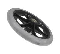 Milisten Roulette Pivotante de Remplacement pour Fauteuil Roulant 7 Pouces Solide Grise Roue en Pneu Plein Silencieuse pour Accessoires Fauteuil Roulant Installation Facile et