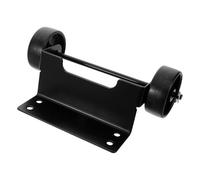 Milisten roulettes pour Chauffage de Terrasse Pyramidal 8 X 4,7 X 3,1 Pouces en Fer et Plastique Noir Brillant, Kit de Roues Chauffantes Mobiles pour Extérieur, Compatible Chauffages