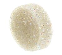 Milisten Ruban à Strass Auto-adhésif en Résine Transparent Blanc 2 Cm, Rouleau Décoratif pour Couture, Bijoux Diy, Embellissement Vêtements et Accessoires, Bande Scintillante Polyvalente