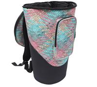 Milisten Sac de Rangement Tambour Africain Imperméable Tissu Oxford Sac à Dos Épais Rembourré avec Protection Design Ethnique pour Transport Facile