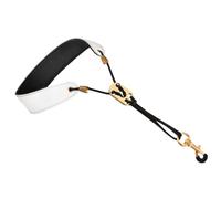 Milisten Sangle de Cou Blanche Réglable en Matière Synthétique Lanière Confortable et Robuste pour Saxophone Alto, Ténor et Soprano pour Pratique et Concerts