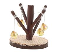 Milisten Scale Kitten Care Props Tree Bead Rack for Realistic Pet and Home Decor