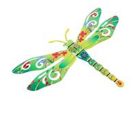 Milisten Sculpture Murale Libellule En Fer Vert Pour Décoration Extérieure Jardin, Plaque Murale Décorative 1pc, Art Mural Suspendu, Décoration De Clôture Et Terrasse