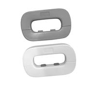 Milisten Serrures de Sécurité pour Réfrigérateur et Armoire Bébé, Verrou Blanc en Abs, Design Double Bouton, Facile à Ouvrir pour Adultes, Pack de 2 Pièces, Protection Anti-pincement