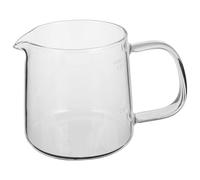 Milisten Serveur à Café en Verre Borosilicate 400 Ml Résistant la Chaleur, Cafetière Manuelle pour Infusion à Froid et Café Filtre, Carafe Transparente pour Usage Domestique et Partage