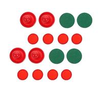 Milisten Set Accessoires Hockey sur Table Portable Poussoirs Rouges et Rondelles Officielles Compatible Mini Tables de Hockey et Précis pour Jeu Familial