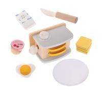 Milisten Set de Jouets Cuisine Bois pour Garçon Fille Mini Montessori Accessoires Petit-déjeuner pour Jeu Imitation Jeu de Rôle Éducatif pour Tout-Petits