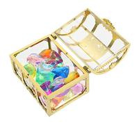 Milisten Set de Jouets de Plongée Gemmes Colorées avec Coffre Au Trésor pour Garçon Fille Acrylique Solides et Résistants Jouets de Piscine pour Fêtes et Jeux Aquatiques