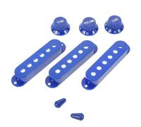 Milisten Set de Protections pour Micro Guitare Électrique Capuchons Boutons Volume et Commutateur Accessoires Compatibles Basses et Guitares pour Studio et Scène Couleur Bleue