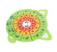 Milisten Set Music Flashcards Circle of Fifths Puzzle Piano Teaching Accessories for Beginners Interactive Music Theory Learning Tool