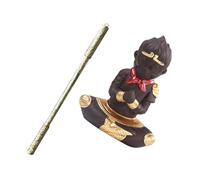 Milisten Statue Wukong pour Aquarium Sculpture Bouddha Céramique avec Figurine Mythique Singe Décoration Résistante pour Aquarium et Accessoire Théière