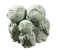 Milisten Statuette Bouddha Maitreya Pierre Petite Décoration Ornement De Bureau Figurine De Bouddha De Table