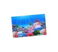 Milisten Sticker Mural 3D pour Aquarium 30X42 CM Autocollant de Fond Double Face en Papier Autocollant Mural Décour Marin Décalcomanies pour Verre Décor Aquarium Poissons