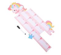 Milisten Sticker Mural Toise Autocollant Auto Adhésif pour Garçon Fille Décoration Murale Chambre Garçon Fille avec Design Animaux Toise Murale Durable pour Mesurer la des