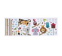 Milisten Sticker Mural Toise Croissance Garçon Fille Pvc Décoration Chambre Jungle Animaux Zoo
