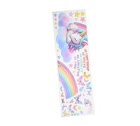 Milisten Stickers Muraux Arc Ciel Licorne Inspirants Autocollants Motivants pour Chambre Denfants Décoration Étanche