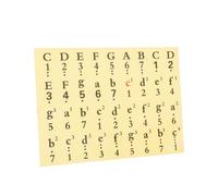 Milisten Stickers pour Piano Transparent Numérotés Autocollants Clairs pour Clavier Touches Protection Fading pour Notes Musicales Faciles à Poser et Retirer Adaptés Aux Débutants