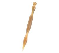 Milisten Stylo D'acupuncture Auriculaire en Corne Naturelle de Bœuf, Double Tête Multifonction pour Massage Facial et Points de Pression, Masseur Portable pour Méridiens, Soin Bien-être