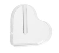 Milisten Support à Roses de Cœur Transparent en Acrylique Feuille D’Or, Base Décorative pour Fleurs, Présentoir Unique pour Mariage, Fête et Décoration Intérieure - Support Fleur