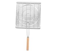 Milisten Support à Tortillas De Maïs Pliable pour Barbecue Et Cuisson, Grille De Cuisinière en Acier Inoxydable, Porte-Toast Multifonction pour Camping Et Usage Extérieur