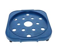 Milisten Support Cylindre Gaz Mobile avec roulettes Base Renforcée Antidérapante pour Bonbonne Support Bouteille Gaz Sécurisé et Stable pour Cuisine et Camping