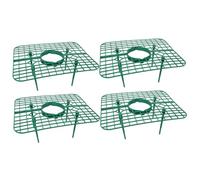 Milisten Support de Culture de Fraises 4 Pcs Vert, Cadre de Croissance Carré pour Plantes Grimpantes, Tuteur de Jardin Anti-pourriture pour Balcon et Pot, Protection Efficace pour Fruits