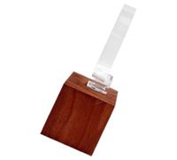 Milisten Support de Montre-Bracelet en Acrylique Clair Socle en Noyer, Rangement pour Montres, Bureau et Maison, pour Homme et Femme