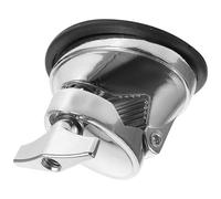 Milisten Support de Pied de Tom Réglable 50 MM en Fer Argenté, Accessoire pour Batterie et Caisse Claire, Repose-Pieds de Tambour Solide, Compatible Percussions, Matériel de Montage pour