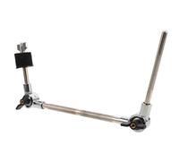 Milisten Support de Pince pour Batterie avec Bras Métallique Extensible Fixation pour Cymbales Splash et Cloches Accessoire Compact pour Rack de Batterie Facile et Sécurisé