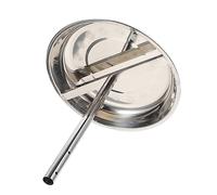 Milisten Support de Poulet en Acier Inoxydable pour Barbecue en Plein Air Grille Rôtissoire Dinde Design Démontable Support Vertical Facile à Utiliser d'Énergie