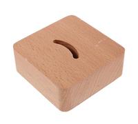 Milisten Support de Rangement pour Chausse-pied en Bois Naturel 9 X 9 X 3,5 Cm, Base Compacte pour Organiser L'entrée, le Couloir Placard, Chausse-pied Autonome et Accessoire Pratique