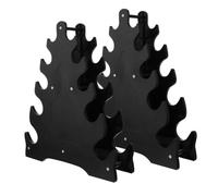 Milisten Support d'Haltères 2Pcs Rack de Rangement Plastique Stable Compact Salle de Sport Support de Poids pour Haltères