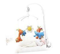 Milisten Support Mobile Musical pour Garçon Fille avec Boîte à Musique Bras pour Berceau Décoratif Suspendu Couleur Blanche Rotation