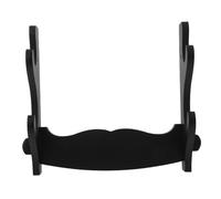 Milisten Support Mural en Bois pour Flûtes à Bec et Flûtes Transversales, Double Couche Noire, Rangement Compact pour Instruments à Vent, Présentoir Décoratif Mural, Accessoire Gain